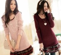 2013-fashion-womens-ladies-long-sleeve-round-collar-knitting-pleated-casual-dress-red-pink-beige-new.jpg_350x350