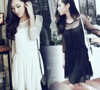 2013-women-s-spring-female-basic-shirt-women-s-fashion-chiffon-skirt-sexy-slim-lace-one
